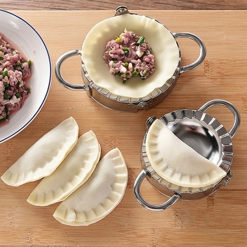스테인리스 스틸 만두 메이커 세트 – 만두피 쉽게 만들 - Dumpling Press Set 리뷰 및 가격