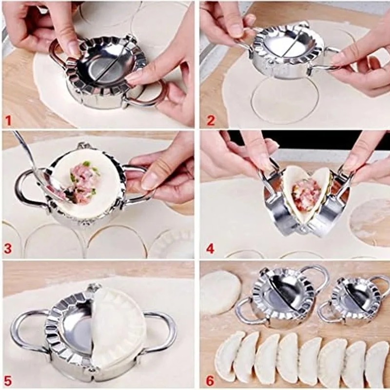 스테인리스 스틸 만두 메이커 세트 – 만두피 쉽게 만들 - Dumpling Press Set 리뷰 및 가격